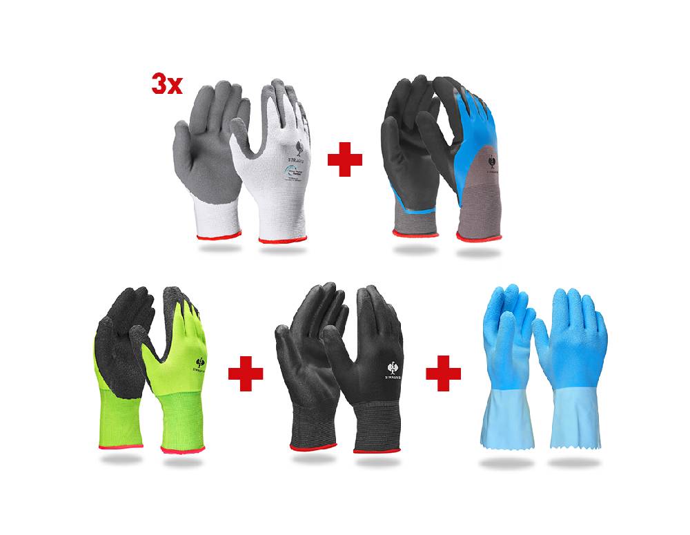 Strauss Handschuh-Profi-Set Sanitär II Kauf eins, bekomm eins gratis