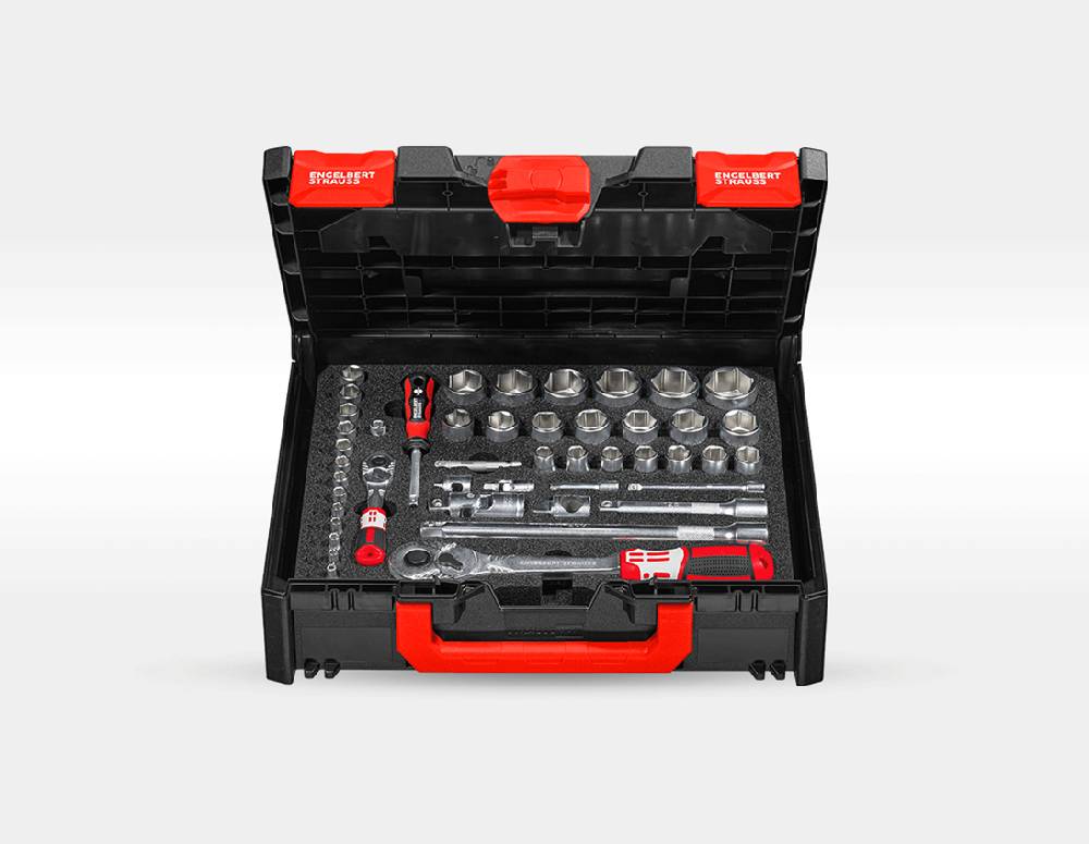 Strauss STRAUSSbox Werkzeug-Set Allround pro 1/4" + 1/2" Top Angebot