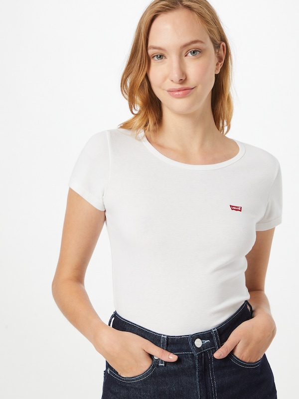 ﻿LEVI'S ® LEVI'S ® T-Shirt '2 Pack Crewneck Tee' in Graumeliert Weiß Auslauf