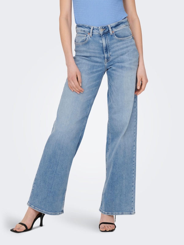 ONLY ONLY Wide Leg Jeans 'Madison' in Blue Denim Blitzverkäufe