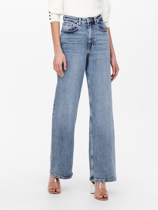 ONLY ONLY Wide Leg Jeans 'Juicy' in Blau Günstig kaufen