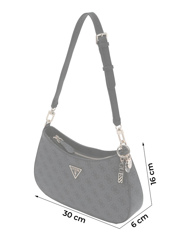GUESS GUESS Schultertasche 'Noelle' in Schwarz Lagerräumung