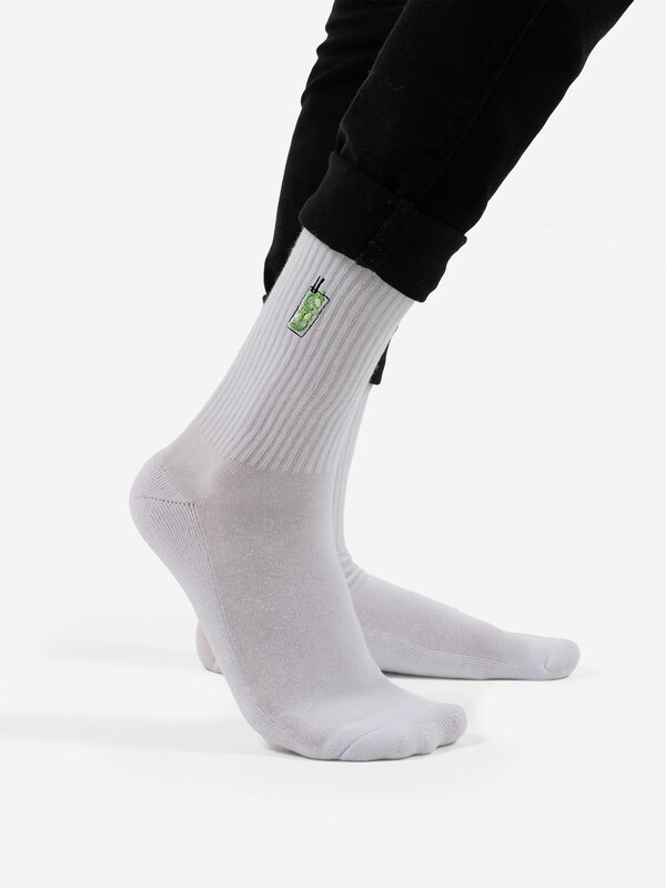 Occulto Occulto Socken 'Robin' in Weiß 50% Rabatt für begrenzte Zeit