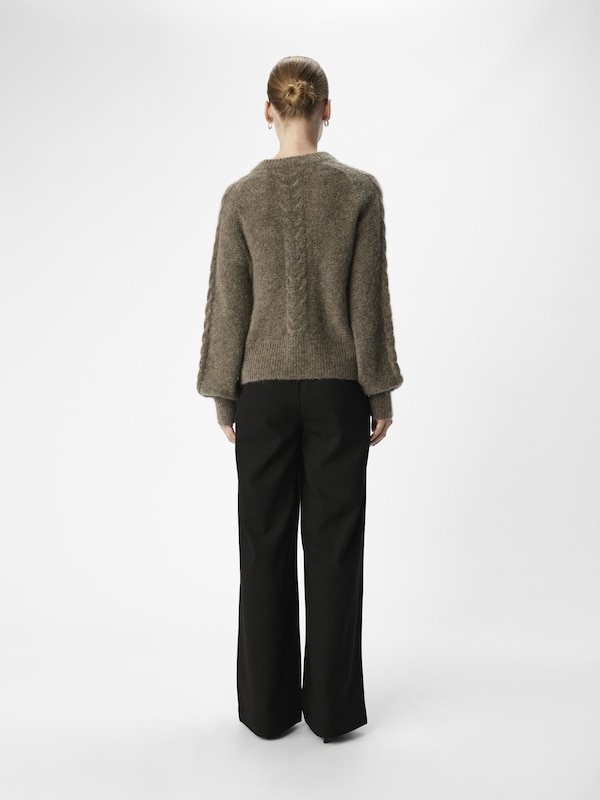 OBJECT OBJECT Pullover 'OBJNETE' in Braunmeliert Top Angebot