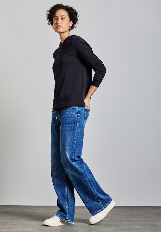 STREET ONE STREET ONE Sweatshirt in Navy Neueste Mode