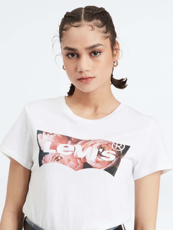 LEVI'S ® LEVI'S ® T-Shirt 'The Perfect' in Weiß Große Rabatte
