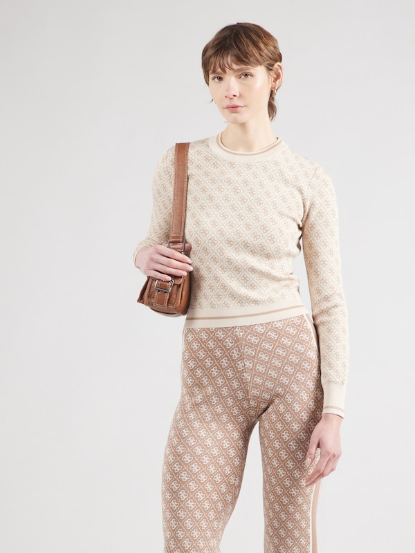 GUESS GUESS Pullover 'Lise' in Beige Creme Riesige Ersparnisse