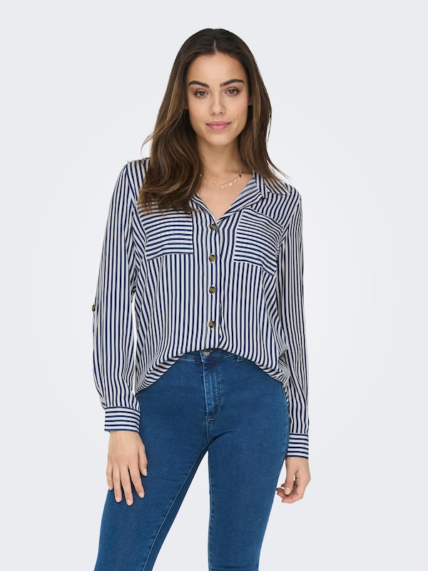 ONLY ONLY Bluse 'ONLYasmin' in Marine Limitierter Zeitrabatt