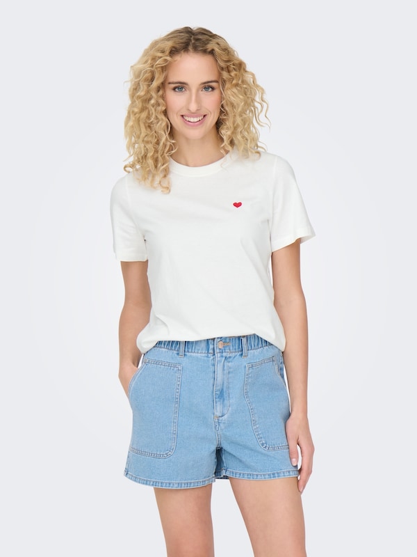 JDY JDY T-Shirt 'JDYPISA' in Weiß Lagerräumung