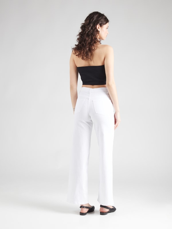ONLY ONLY Wide Leg Jeans 'ONLMadison Blush' in White Denim Heißer Verkauf