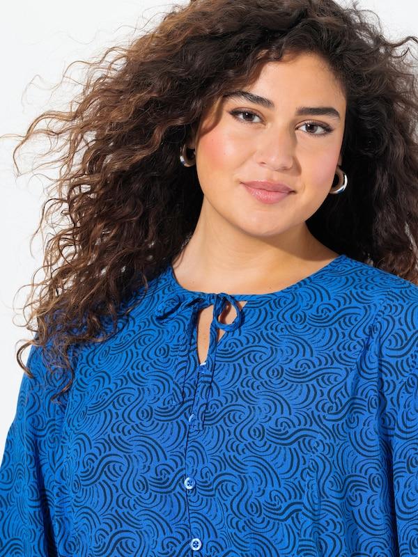 Ulla Popken Ulla Popken Bluse in Blau Marine Saisonale Angebote