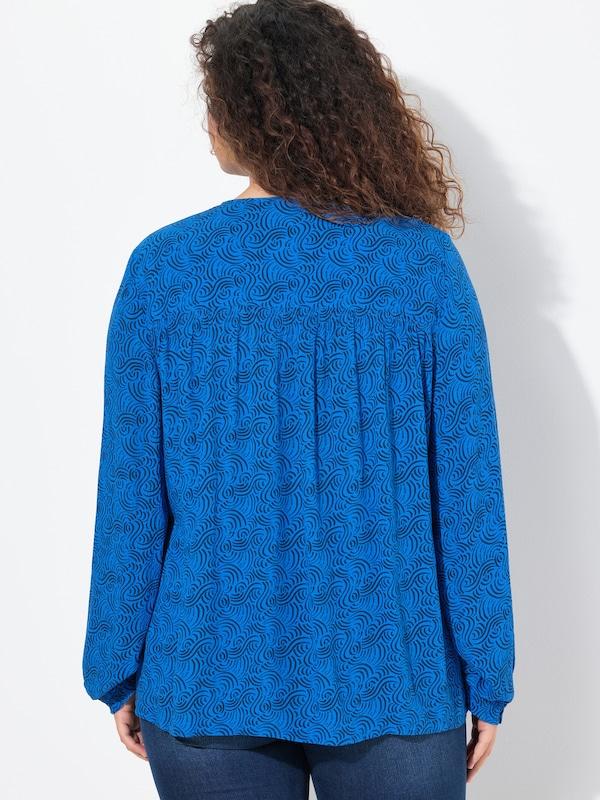 Ulla Popken Ulla Popken Bluse in Blau Marine Saisonale Angebote