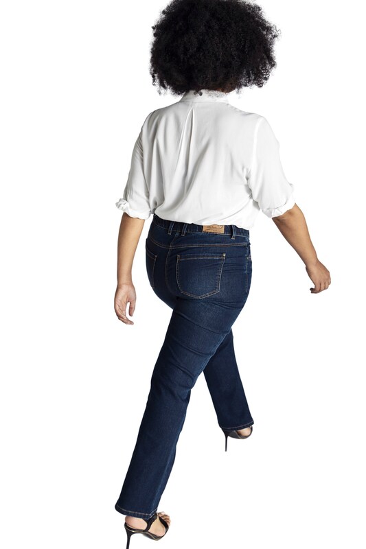 Ulla Popken Ulla Popken Bootcut Jeans in Dunkelblau Sonderangebote