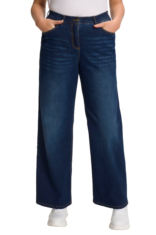 Ulla Popken Ulla Popken Wide Leg Jeans in Dunkelblau Riesige Ersparnisse