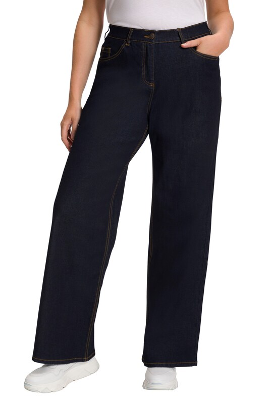 Ulla Popken Ulla Popken Wide Leg Jeans in Nachtblau Super Sparpreis