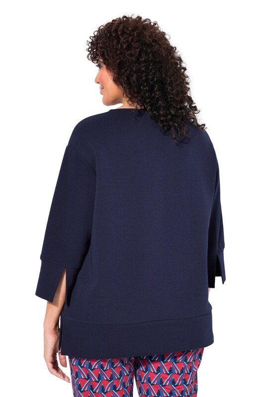 Ulla Popken Ulla Popken Sweatshirt 'Punto' in Marine Neueste Stile
