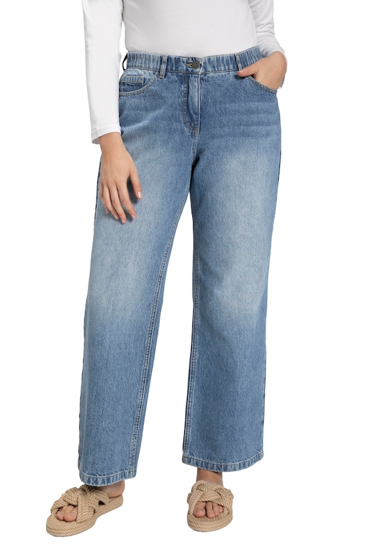 Ulla Popken Ulla Popken Wide Leg Jeans (GOTS) in Blue Denim Zeitbegrenzte Promotion