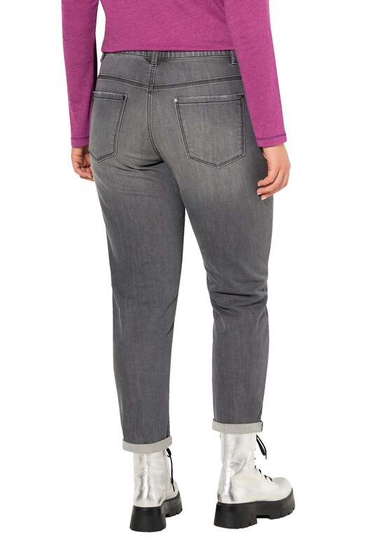 Ulla Popken Ulla Popken Wide Leg Jeans in Grau Sonderangebot der Fabrik