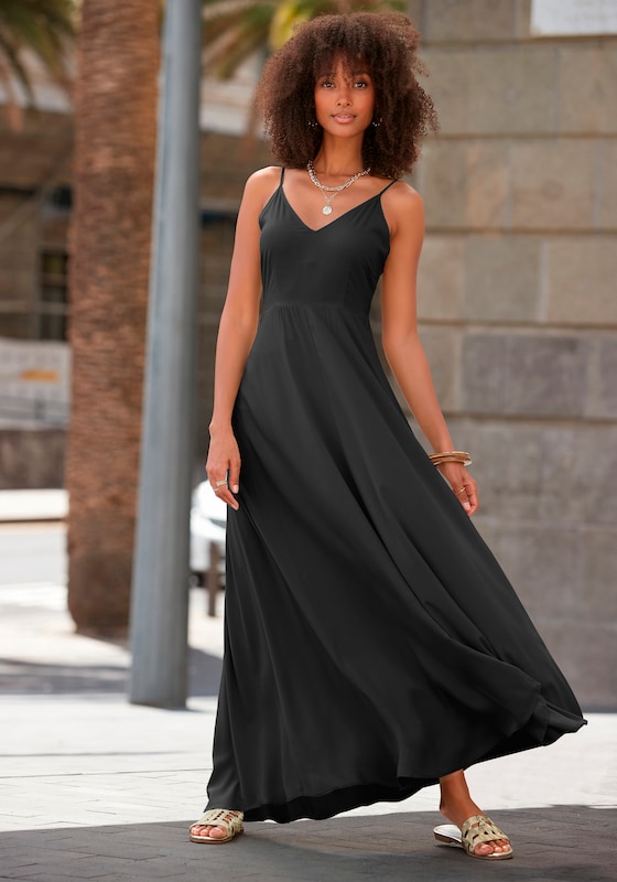 LASCANA LASCANA Kleid in Schwarz Fabrikpreis
