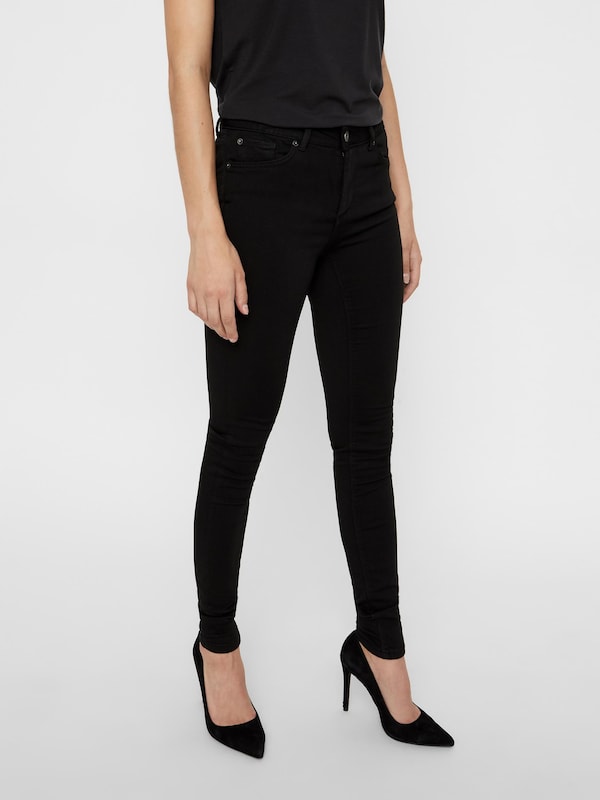 VERO MODA VERO MODA Skinny Jeans 'Lux' in Black Denim Großer Ausverkauf
