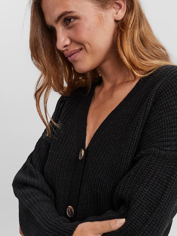 VERO MODA VERO MODA Strickjacke 'Lea' in Schwarz Flash Sale