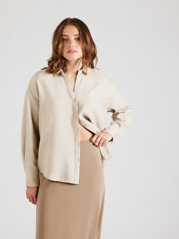VERO MODA VERO MODA Bluse 'VMMELANEY QUEENY' in Greige Exklusivangebot