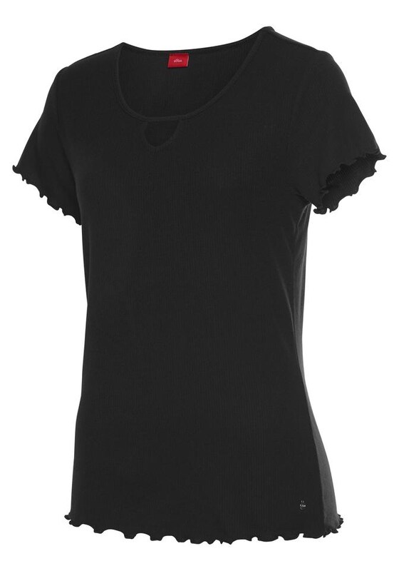 s.Oliver s.Oliver Schlafshirt in Schwarz Wochenangebot