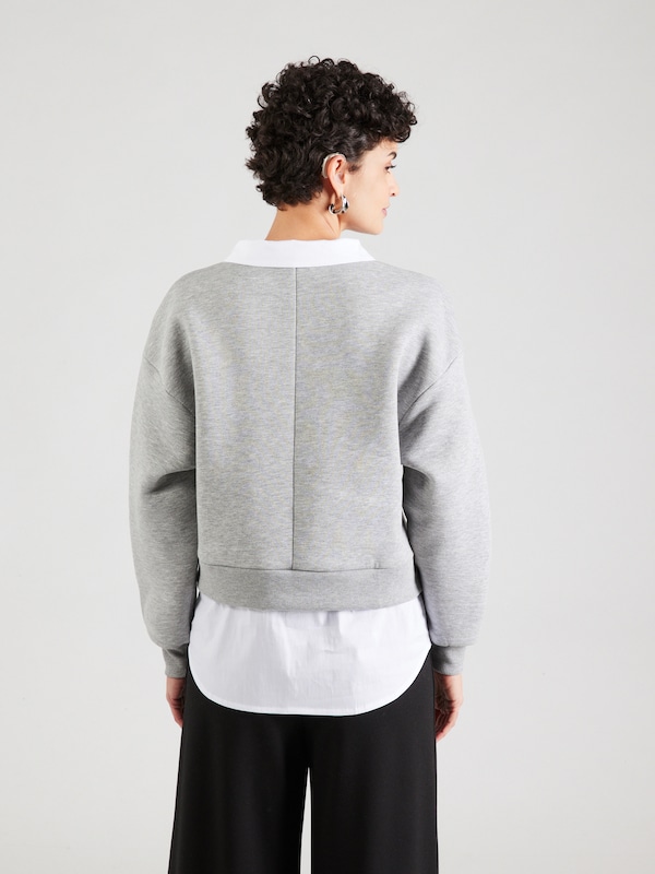ABOUT YOU ABOUT YOU Sweatshirt 'Victoria' in Graumeliert Weiß Fabrikverkauf