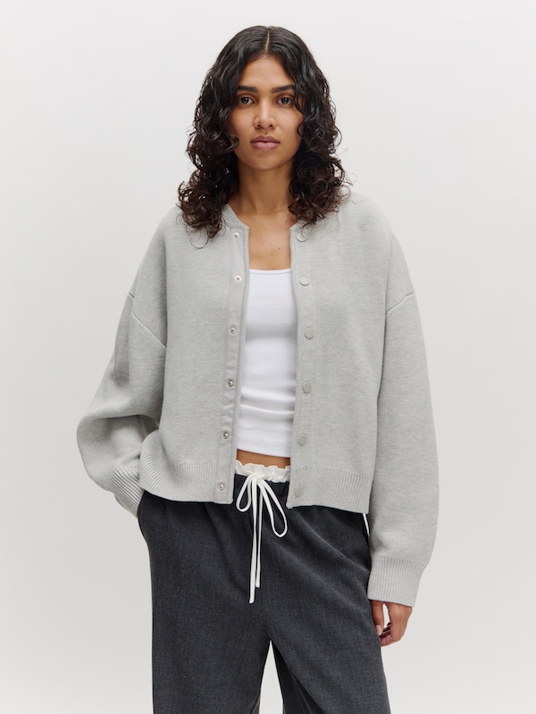 EDITED EDITED Pullover 'Aniela' (GRS) in Graumeliert Günstig kaufen