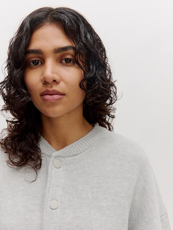 EDITED EDITED Pullover 'Aniela' (GRS) in Graumeliert Günstig kaufen