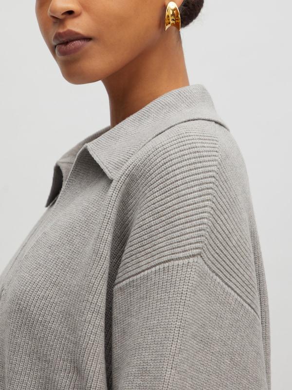 EDITED EDITED Pullover 'Taria' (GRS) in Graumeliert Versandkostenfrei