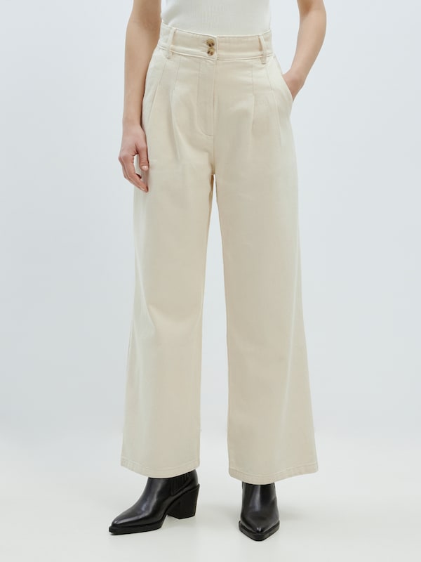 EDITED EDITED Wide Leg Jeans 'Ellis' (OCS) in Beige Flash Sale