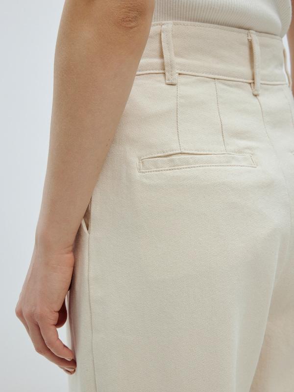 EDITED EDITED Wide Leg Jeans 'Ellis' (OCS) in Beige Flash Sale