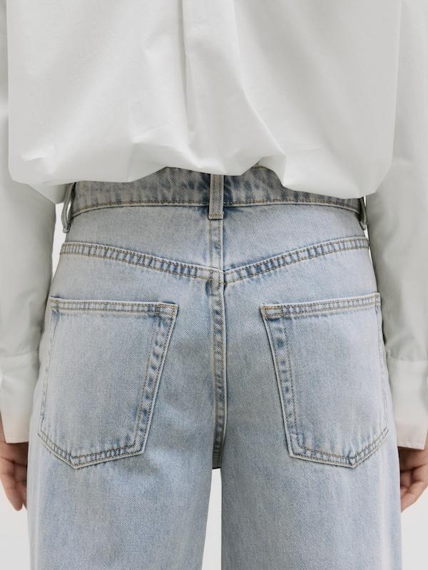 EDITED EDITED Wide Leg Hose 'Maleah' (OCS) in Blue Denim Saisonschlussverkauf