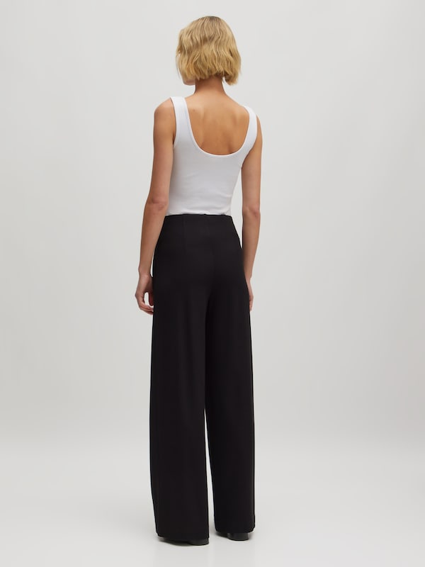 EDITED EDITED Wide Leg Hose 'Leva' in Schwarz Osterangebot