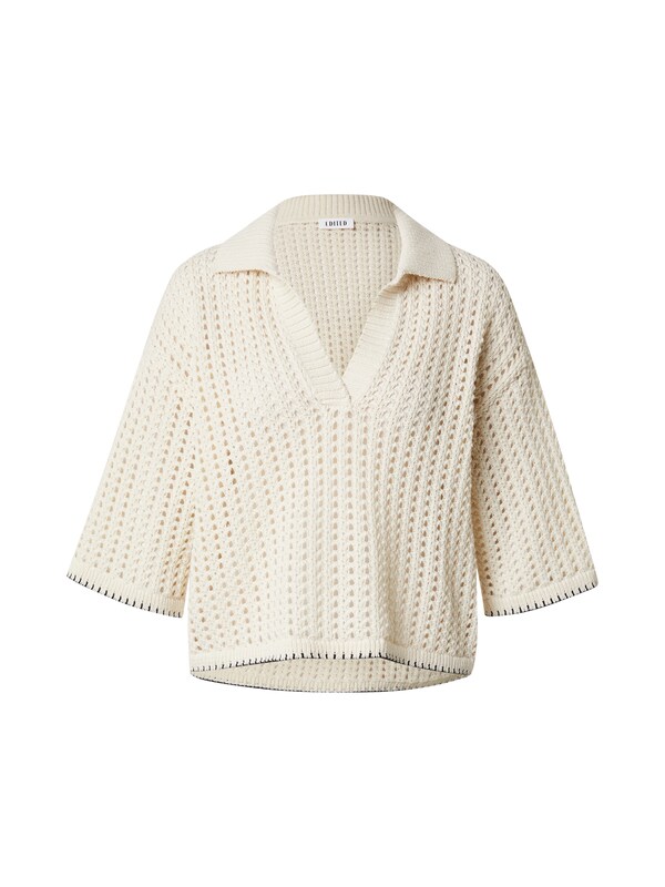 EDITED EDITED Pullover 'Sarai' (GRS) in Beige Beigemeliert Top Angebot