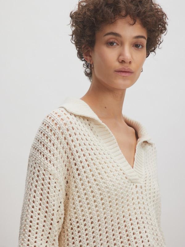 EDITED EDITED Pullover 'Sarai' (GRS) in Beige Beigemeliert Top Angebot