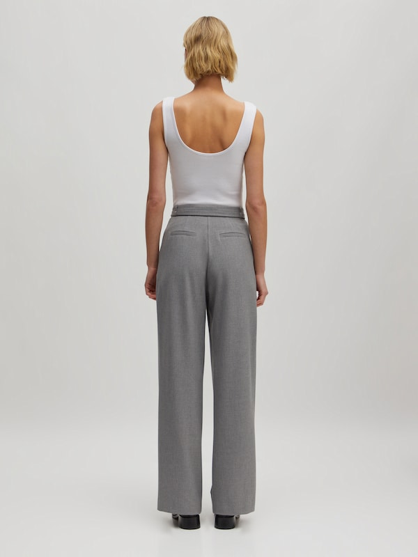 EDITED EDITED Wide Leg Hose 'Elna' in Grau Exklusive Angebote