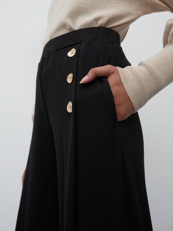 EDITED EDITED Wide Leg Hose 'Jamie' in Schwarz Neuheiten