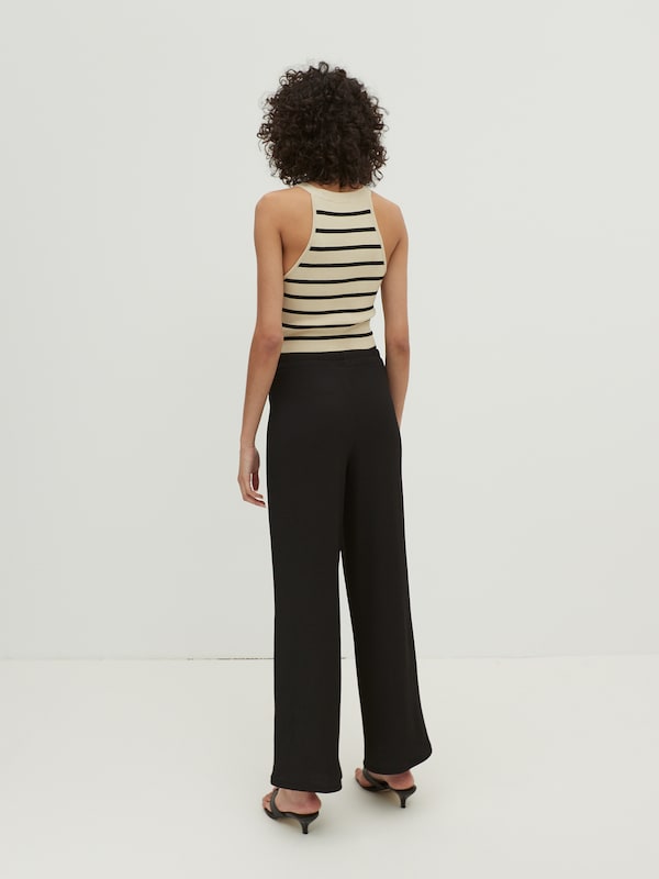 EDITED EDITED Wide Leg Hose 'Philine' in Schwarz Saisonale Angebote