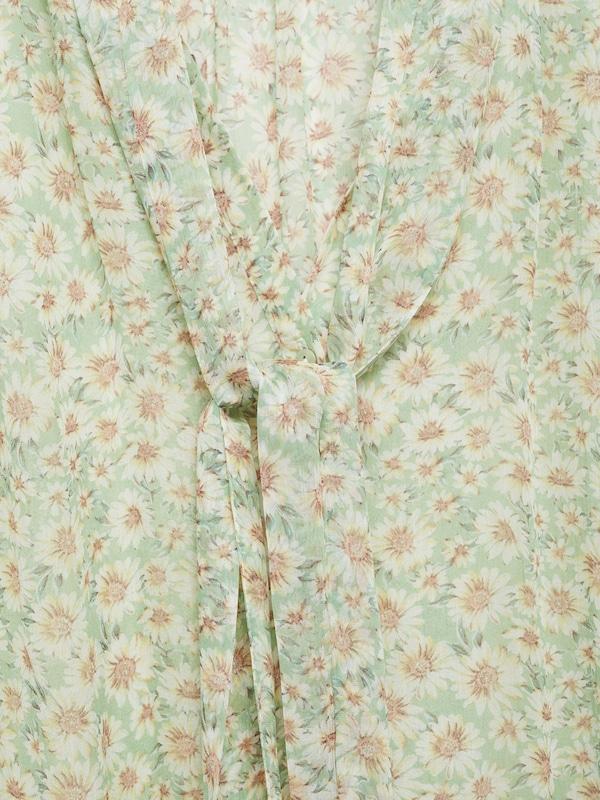 MANGO MANGO Bluse 'BELLE' in Hellgrün Tiefpreis