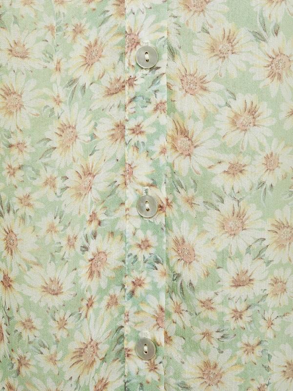 MANGO MANGO Bluse 'BELLE' in Hellgrün Tiefpreis