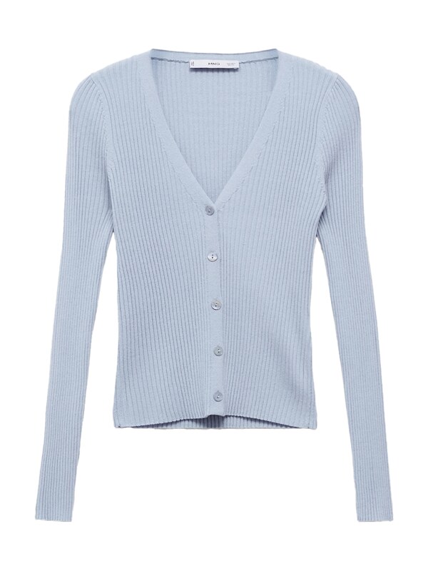MANGO MANGO Strickjacke 'BUGAMBI' in Hellblau Super Sparpreis