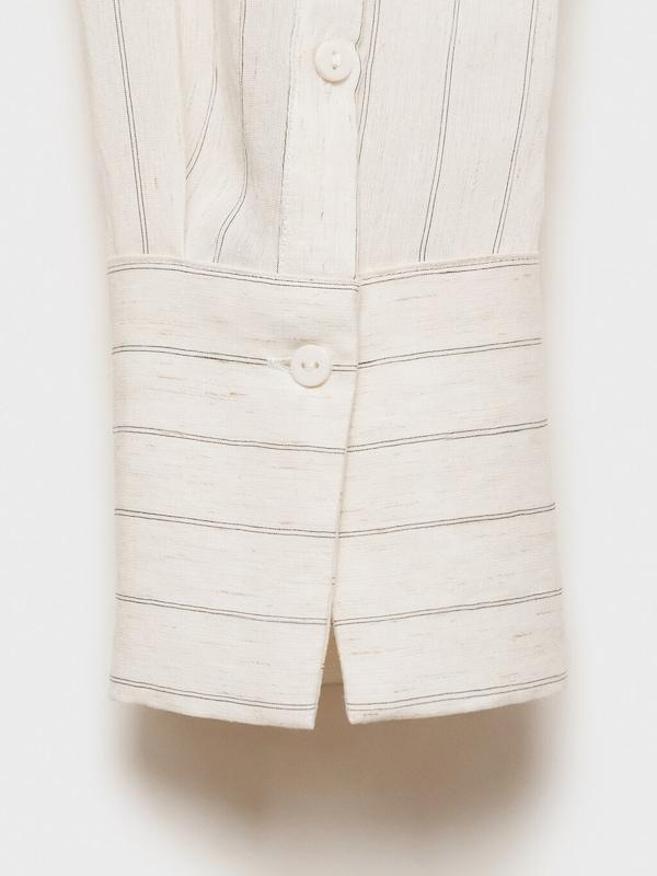 MANGO MANGO Bluse 'CORTAZAR' in Ecru Kostenlose Rückgabe