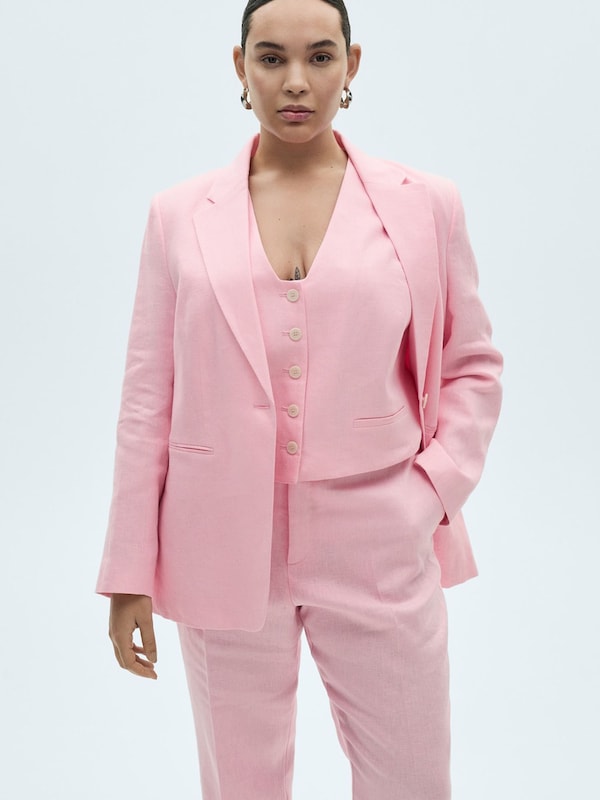 MANGO MANGO Regular Hose 'BORELI' in Rosa Begrenzte Freigabe