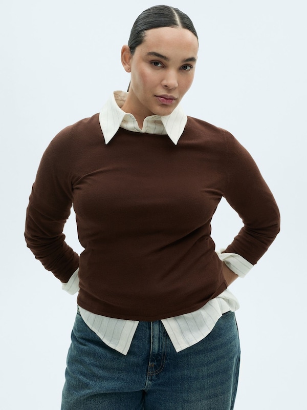 MANGO MANGO Pullover 'RIRA' in Braun JETZT KAUFEN
