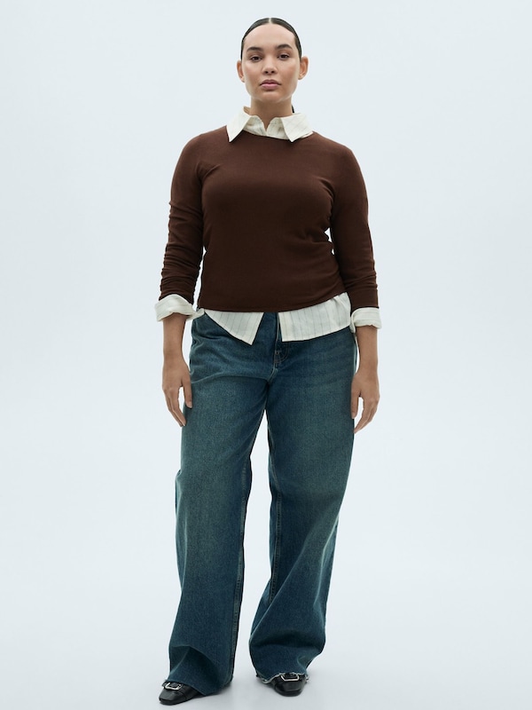 MANGO MANGO Pullover 'RIRA' in Braun JETZT KAUFEN