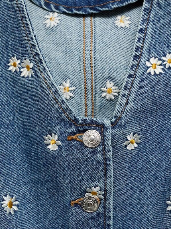 MANGO MANGO Weste 'MASSY' in Blue Denim Neueste Stile