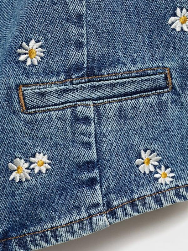 MANGO MANGO Weste 'MASSY' in Blue Denim Neueste Stile
