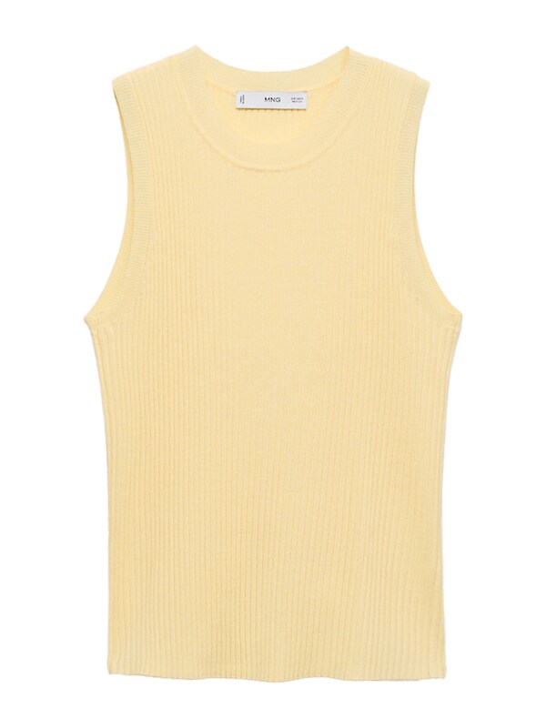 MANGO MANGO Stricktop 'BUGAMBI' in Gelb Discount Store für neue Produkte